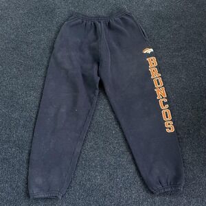 Vintage Denver Broncos Pants Womens Small Blue NFL Football Fleece Sweatpants